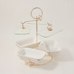 3 Pcs Rectangle Food Warmer With Stand image number 0