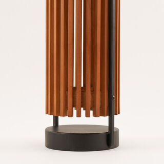 Homez wood solar lantern, brown 15.5*13.5*50 cm