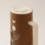 Dallaty leather vacuum flask 1L beige image number 2