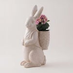 هومز ديكور حديقة على شكل ارنب لون رمادي image number 0