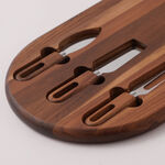 Alberto acacia wood oval cheese serving set 54.6*21.6*1.9 cm image number 1