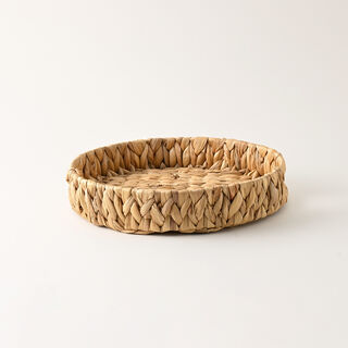 Dallaty tray round shape, rattan 32*32*6cm