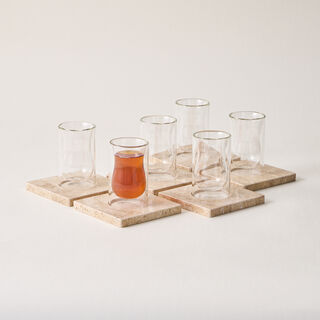 Dallaty glass 12 pcs tea set 90ML
