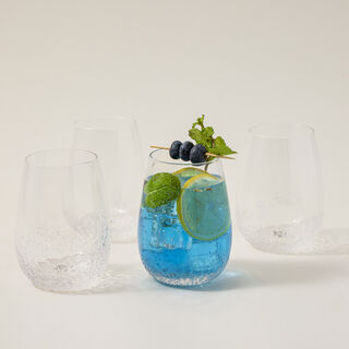 4Pcs Set Tall Tumblers With Ice Dregs Clear