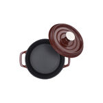 Alberto cast iron maroon casserole 20 cm image number 2