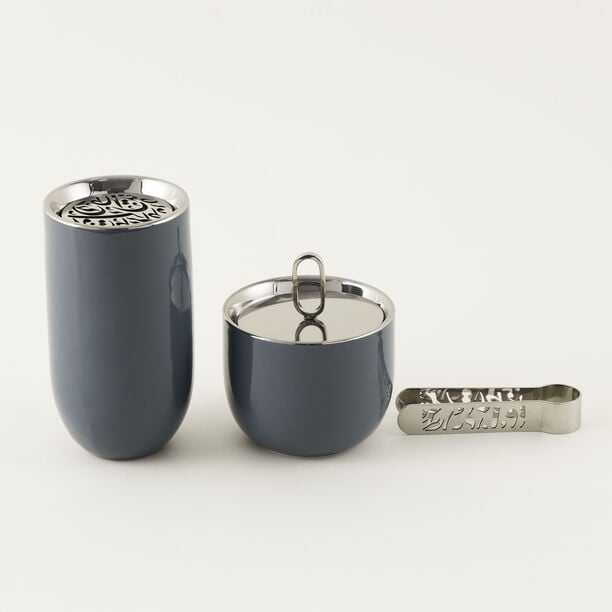 هومز حامل شموع خشبي مع زجاج image number 1