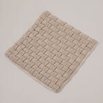 Boutique Blanche cotton square cushion cover 45*45cm, white image number 1