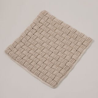 Boutique Blanche cotton square cushion cover 45*45cm, white