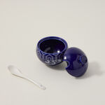 Dallaty blue glass and porcelain Tea and coffee cups set 21 pcs image number 4