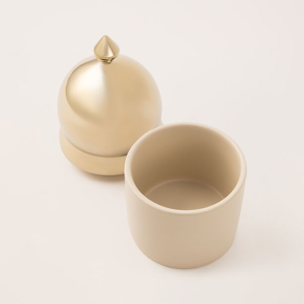 Qourb beige porcelain sugar bowl image number 2