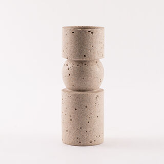 Huda Vase 9.4x9.4x25.2cm Dark Grey