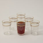 Moroccan Tea Glass 6 Pieces Gold image number 2
