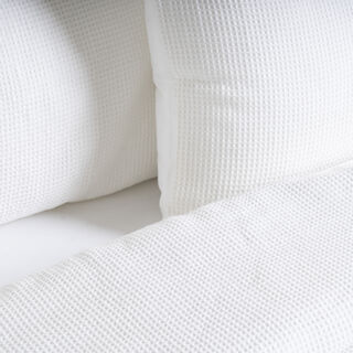 2 Piece Cotton Waffle Twin Size Comforter Set