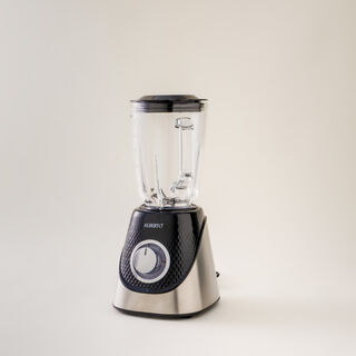 Alberto steel stand blender 400w, with 1.5L glass jug in black