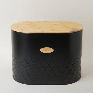 ألبرتو حافظات تخزين 5قطع معدنية، أسود 34.5*22*25 سم