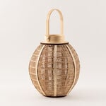 هومز فانوس بامبو 24*24*27سم، بيج image number 0