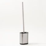 Cottage oval plastic toilet brush holder, beige image number 0
