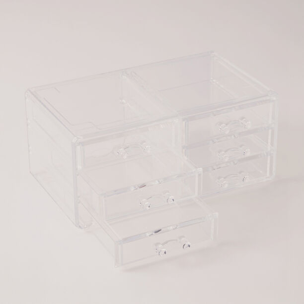 هومز منظم مكياج بلاستيك 23.8*15.3*10.8 سم image number 1