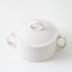 La Mesa stoneware oven to table mid pot with lid, beige 15.2*10.3*5.1 cm image number 4