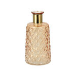 Vase With Gold Ring Amber Color image number 0