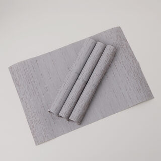 La Mesa fabric rectangular placemats set of 4pcs 45*30cm, grey