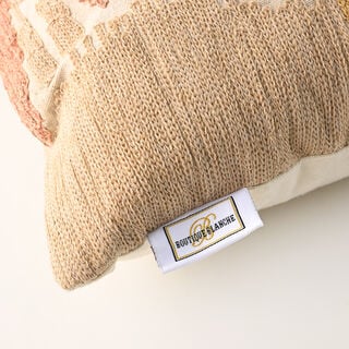 Cotton Embroidered Pillow Rectangular, Multicolor 50*30*12Cm