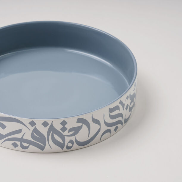 LA MESA SERVING BOWL 28x5CM CALLIGRAPHY GREY image number 1
