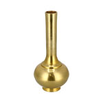 Aluminium Vase Shiny Brass Finish image number 1