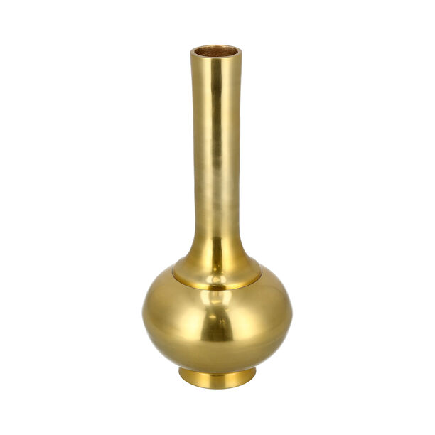 Aluminium Vase Shiny Brass Finish image number 1
