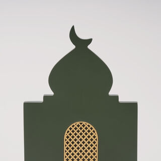 Homez Qamar Collection Decoration Item, Green, 21*6*26.5 Cm