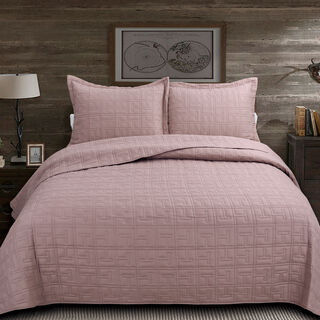 3 Pieces Cotton Embroidered King Bed Set