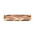 Acacia wood serving tray 45*25*5.4 cm image number 0