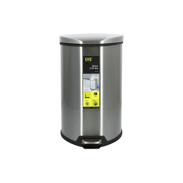 EKO LUNA METAL PEDAL BINS SILVER image number 0