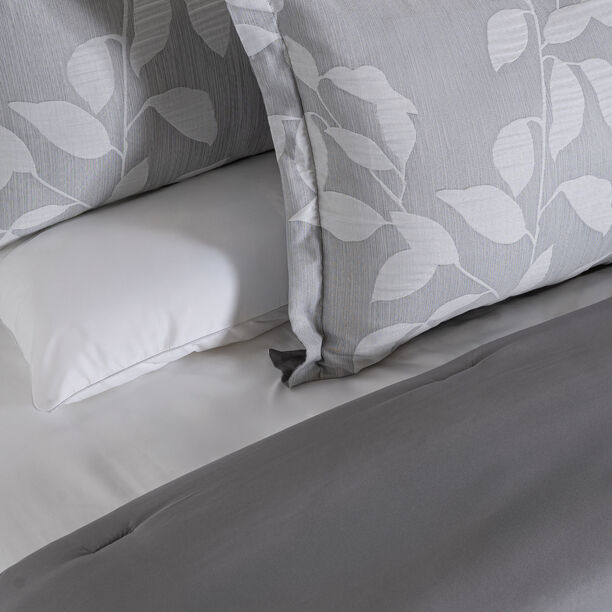 Cottage 3pcs jacquard queen comforter set 200*240cm, grey image number 2