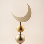 Homez Ramadan Decorative Crescent Design, Gold 17*20*59Cm image number 1