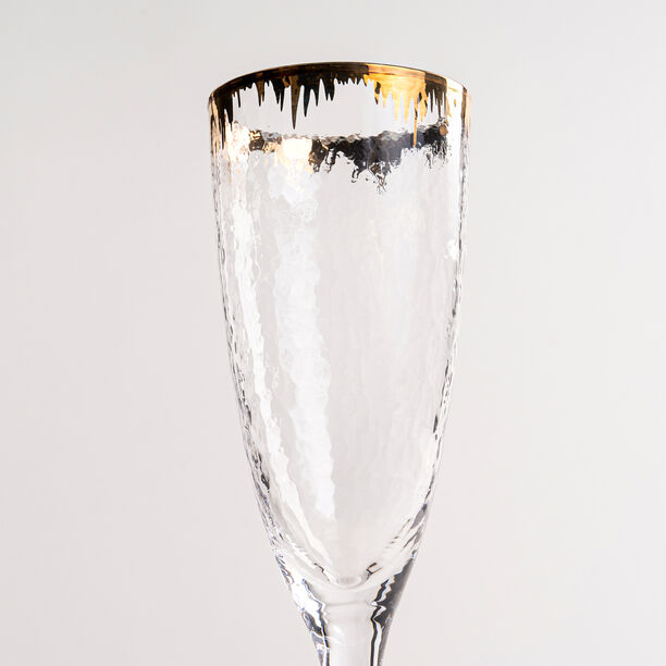 Painted Stemglass With Gold On Top 4 Pcs image number 2