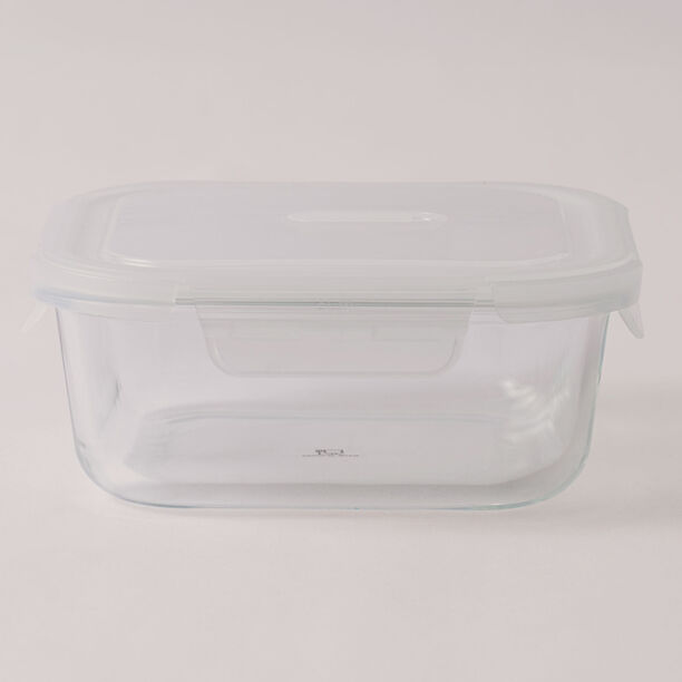  البرتو حافظة طعام زجاج مربعة 1100 مل مع غطاء بفتحة تهوية image number 1