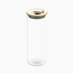 Glass Jar With Gold Lid image number 0