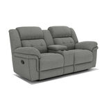 Homez Recliner Armchair 2 Seater Cool Dove Grey image number 0