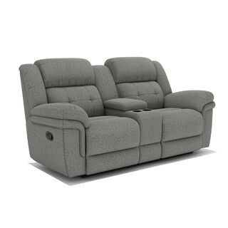 Homez Recliner Armchair 2 Seater Cool Dove Grey