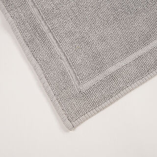 Boutique Blanche Grey Loop Jacquard 100% Cotton Bathmat, 60*90Cm