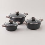 Alberto almuinum 7pcs cookware set, green image number 1