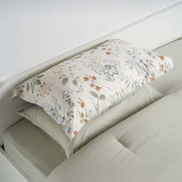 Cottage microfiber summer floral 6pc full comforter set, beige 160*240cm image number 4