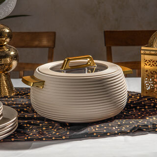 Alberto Food Warmer 4 Lt white/gold