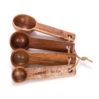 4 Pcs Alberto Wooden Measuring Spoons