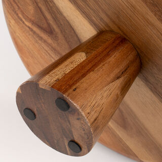 Alberto wooden cake dome with stand 36*13.5 cm