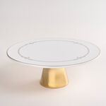 La Mesa white porcelain cake stand image number 0