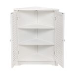 Wooden Corner Cabinet White image number 1