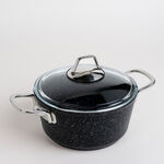 Alberto 7 piece black granite cookware set image number 1