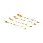Majesctic Cake Spoon And Fork 4 Pcs Set image number 1